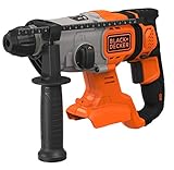 Black+Decker 18V SDS-plus Akku-Kombihammer (1,2 Joule, für effektives Bohren, Schlagbohren und leichte Meißelarbeiten, LED-Arbeitsleuchte, 1x 6mm Bohrer, Lieferung ohne Akku und Ladegerät) BCD900B