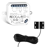 LoraTap Smart WLAN Garagentoröffner & Controller – Relais-Modul mit Reed-Sensor zur App-Steuerung (Smart Life/Tuya), Sprachsteuerung mit Alexa und einfacher 15-Minuten-Montag