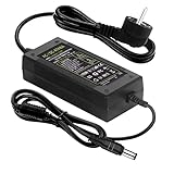 HOUHUI 12V 6A Netzteil Adapter, AC 100-240V bis DC 12 Volt 6 Amp 72W Stromversorgung für LED Streifen, TVs DVD LCD Monitor Funkgerät Kamera - Euro Stecker 5,5 * 2,5/2,1mm