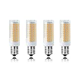 E14-LED-Glühbirnen, 10 W (entspricht 100 W Halogen), E14-Sockel, LED-Maislicht für Deckenventilator, Kronleuchter, Pendelleuchte, 102 LEDs 2835 SMD, dimmbar, 4er-Pack