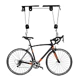 Fahrradlift mit Hakenrollen & Seil | Tragfähigkeit 60kg Hebelast zur Deckenmontage | Bike Lift Strong Fahrradlift | Fahrrad Deckenlift für Fahrräder E-Bikes Usw.