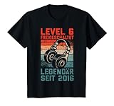 Kinder Level 6 Jahre Geburtstagsshirt Junge Gamer 2016 Geburtstag T-Shirt