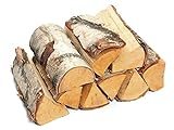 JSM® Birkenholz - Brennholz Kaminholz Feuerholz Grillholz Smokerholz Birke – Birch Wood Logs – 14KG oder 28KG (Scheitlänge ca. 25 cm) (28 KG)