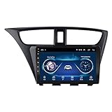 LXYFC Android Autoradio Stereo für Honda Civic 2012-2017 Head Unit Auto Touchscreen FM Empfänger GPS Navigation Multimedia Player mit Bluetooth Mirrolink Lenkradsteuerung DSP,4 Core 4G+WiFi: 1+16GB