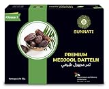 Sunnati® PREMIUM Medjool Datteln aus Palästina 5KG - FRISCHE ERNTE 2021 - Medjoul Königsdattel, Vegan | 100% Natürlich | Ohne Konservierungsstoffe | Einzigartiger Geschmack | Weich & Süß
