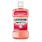 Listerine Mundspülung antibakteriell, Smart Kidz, Mundwasser für Kinder ab 6 Jahren, gegen Karies, ohne Alkohol & Zucker, 500 ml