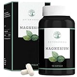 Magnesium von Naturzeugs | VEGAN | Hochdosiert mit 400mg Magnesium pro Tag | 180 Kapseln für 6 Monate | Made in Germany | Laborgeprüft | Gluten-frei Laktose-frei & GMO-frei
