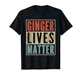 Funny Ginger Lives Matter Retro-Farben Redhead T-Shirt