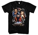 Burt Reynolds Männer und Herren T-Shirt | Hooper Schlitzohr Pontiac Bandit Kult (4XL, Schwarz Druck: Bunt)