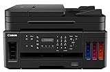Canon PIXMA G7050 MegaTank Tintenstrahldrucker Multifunktionssystem mit nachfüllbaren Tintenbehältern (Drucken, Scannen, Kopieren, Faxen, DIN A4, WLAN, LAN, Duplexdruck, LC-Display), schwarz