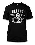 net-shirts Narcos University T-Shirt EL Padron EL Patron Pablo Escobar T-Shirt Inspired by Narcos, Größe L, Schwarz