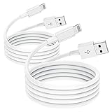 CyvenSmart 2 Pack MFi Zertifiziertes iPhone Ladekabel 2m, Lightning auf USB Kabel Weiß Schnellladekabel für Apple iPhone13/12/12mini/11/11 Pro/11 Pro Max/X/XS/XR/XS Max /8/8 Plus iPad