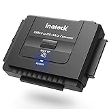 Inateck IDE/SATA zu USB 3.0 Docking station mit Netzschalter, kompatibel mit 2,5'' und 3,5'' Festplatten