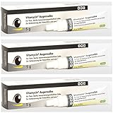 cp-pharma Vitamycin Augensalbe zur Augenpflege für Hunde, Katzen und Pferde - Bundle - 3 x 5g