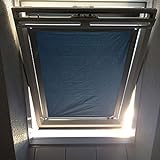 Seefrau Sonnenschutz Hitzeschutz für Velux & Roto Dachfenster Ohne Bohren Rollo Verdunklungsrollo - Größe: Velux SK 06 = 96x98cm