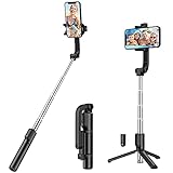 yoozon Selfie Stick Stativ, 3 in 1 Wireless Selfie Stange mit Kabelloser Fernbedienung, Monopod 360° Drehbar kompatibel mit iPhone 13/12/11/7/6, Samsung S22/S21/Note Serie, für 3,5-6 Zoll Smartphones