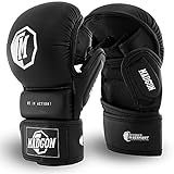 MADGON MMA Sparring Handschuhe aus bestem Material für Lange Haltbarkeit! Boxhandschuhe mit extra Dicker Polsterung für Sparring, Kampfsport, Boxen, Kickboxen, MMA - inkl Beutel!