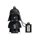 Tribe Disney Star Wars Darth Vader USB Stick 16GB Speicherstick 2.0 High Speed Pendrive Memory Stick Flash Drive, Lustige Geschenke 3D Figur, USB Gadget aus Hart-PVC mit Schlüsselanhänger – Schwarz