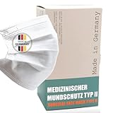 ITS® Medizinischer Mundschutz aus Deutschland - TYP II / 2, 50 Stk. - 3 Lagen, CE- & DIN-zertifiziert, BFE 98% - Maske, medizinische Atemmaske, Einwegmasken, Nasenschutz medizinisch - Made in Germany