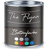 The Flynn Betonfarbe hochwertige Bodenfarbe Fassadenfarbe Kunststoffbeschichtung ohne Grundierung auf Boden Wand Beton Putz Zement Mauerwerk Stein (1 L, Anderer RAL-Farbton (Bitte RAL Wert senden))