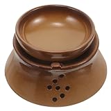 HOLIDYOYO Keramik-Teekannenwärmer Teekannen-Heizung Vintage-Stil Chinesischer Kaffee-Tee-Wärmer Porzellan-Teelicht-Heizsockel Für Glas-Teekanne Edelstahl-Keramik-Teekanne