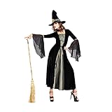 Halloween Wicked Witch Kostüm Vampir Zombie Teufel Königin Maskerade Zauberin Cosplay Mittelalter Hexe Ausgestellt Langarm Kleid Fancy Party Dress Up