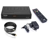 Xoro HRK 7670 Twin KIT DVB-C HD Kabelreceiver (HDTV Twin Tuner, HDMI, USB PVR Ready, 12V) schwarz, inkl. conecto® HDMI-Kabel