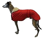 Cosipet Greyhound Anorak Nylon-Mantel, 66 cm, Rot