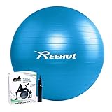 REEHUT Gymnastikball Sitzball Yoga Ball Pilates Ball Fitnessball Anti-Burst inkl Pumpe mit Belastbarkeit bis zu 500kg Core-Training Fitness…