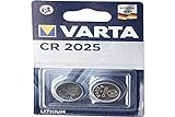 VARTA Professional Electronics Knopfzelle Batterie CR 2025 2er Blister