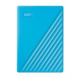 WD My Passport externe Festplatte 2 TB (mobiler Speicher, schlankes Design, herunterladbare Software, automatische Backups, Passwortschutz) Blau - auch kompatibel mit PC, Xbox und PS4