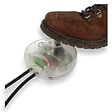 Flairlux geräuschloser universal Fußdimmer mit Schalter & Schieberegler für Stehlampen, dimmt stufenlos Led, Halogen & Energiesparlampen transparent