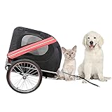 DPBHDM Fahrradanhänger Hundetransporter Jogger Fahrrad Anhänger Haustiere Tier Mit Regenschutz Haustieranhänger Hunde Fahrrad Anhänger Jogger