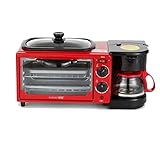 HSCYLWJ Haushalts-Multifunktions-Frühstücksmaschine, Mini-Elektroofen, Brot-Toaster, Bratpfanne, eingebautes Kaffee-Omelett