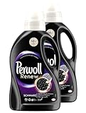 Perwoll Renew Schwarz, 48 (2 x 24 Waschladungen), Waschmittel für alle dunklen Farben, Feinwaschmittel stärkt die Fasern und verbessert die Farbintensität