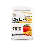 Creatine Powder CREA-F7 by Genius Nutrition® 6 Types of Creatine + GlycoPump® + CocoMineral® + dextrin (mango flavour) | 405g/45 servings | Made in Sweden |