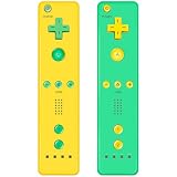 AUFGLO Retro Games Wii-Controller für Wii-Konsolen - 2er-Pack Wii-Fernbedienungen mit Silikonhülle und Handgelenkb