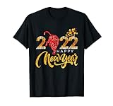 Frohes chinesisches Neujahr 2022 Jahr des Tigerhoroskops LOVE T-Shirt