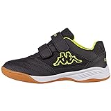 Kappa Unisex Kinder Kickoff K 260509K Sneaker,1140 black/yellow, 32 EU