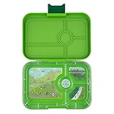 Yumbox Tapas XL Lunchbox (4er, Go Green) – Bento Box für Erwachsene und Jugendliche | Unterteilte Brotdose | 4 Auslaufsicher getrennte Fächer