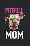 Pitbull Mom: Kariertes A5 Notizbuch oder Heft für Schüler, Studenten und Erwachsene (Logos und Designs, Band 2564)