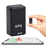 LSWZZ GPS Tracker Kinder Mini Locator Smart Echtzeit Monitoring System, Starker Magnet Anti Verloren GPS Google Karte Ortungsgerät Klang Aufnahme Tracking Haustiertracker für Brieftaschen Fahrrad