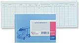König & Ebhardt 8610142 Geschäftsbuch / Fahrtenbuch für LKW (A6 quer, Karton-Einband, 40 Blatt) hellblau