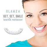 Wttfc 5 Paare Kosmetische Zähne, Künstliche Zähne Zahnersatz Temporäre Lächeln Ober und Unter Falsche Zähne Zahnfurnier Quick Dental Provisorischer,Reparieren Sie schnell Ihre Zähnen,Zähne Kosmetik