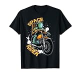 Astronaut Riding Space Rider Motorrad Biker T-Shirt