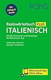 PONS Basiswörterbuch Plus Italienisch: 50.000 Stichwörter und Wendungen. Mit Wörterbuch-App. Italienisch – Deutsch / Deutsch – Italienisch