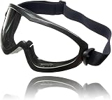 Dräger Schutzbrille X-pect 4200 | Beschlagfreie Vollsichtbrille auch für Brillenträger | Für Baustelle, Labor, Werkstatt | Kratzfeste und bruchfeste Polycarbonatscheibe | 1 Stück schw