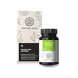 NATURE LOVE® Vitamin B12 Vegan - 500 µg pro Tagesdosis - 180 Tabletten - Beide aktive Formen Adenosyl- & Methylcobalamin + Depot + Folat 5-MTHF aus Quatrefolic® - Hochdosiert und laborgeprü
