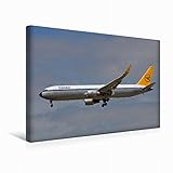 Premium Textil-Leinwand 45 x 30 cm Quer-Format Condor - Boeing 767 | Wandbild, HD-Bild auf Keilrahmen, Fertigbild auf hochwertigem Vlies, Leinwanddruck von Thomas H