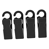 Veemoon 4 Stück Sturm Türstopper Weiß Garage Tür stoppt schwer Türanschlagkeil Türstopper- Anti-Kollisions-Türstopper Moderne Türstopp Tür Stoßstangen PVC Black